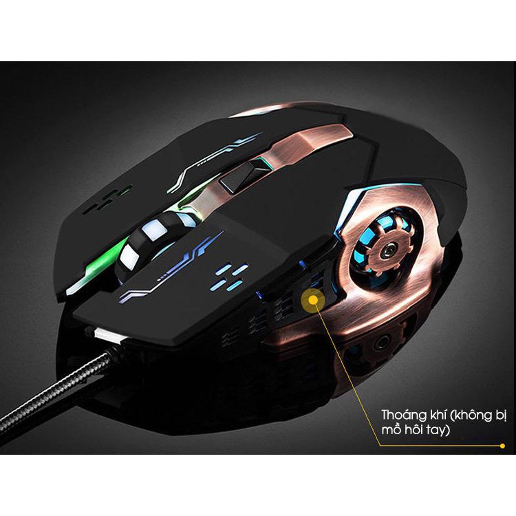 Chuột Game thủ DeTeK GearLord G502 có đèn LED đổi màu cực đẹp (Đen & Trắng) | WebRaoVat - webraovat.net.vn