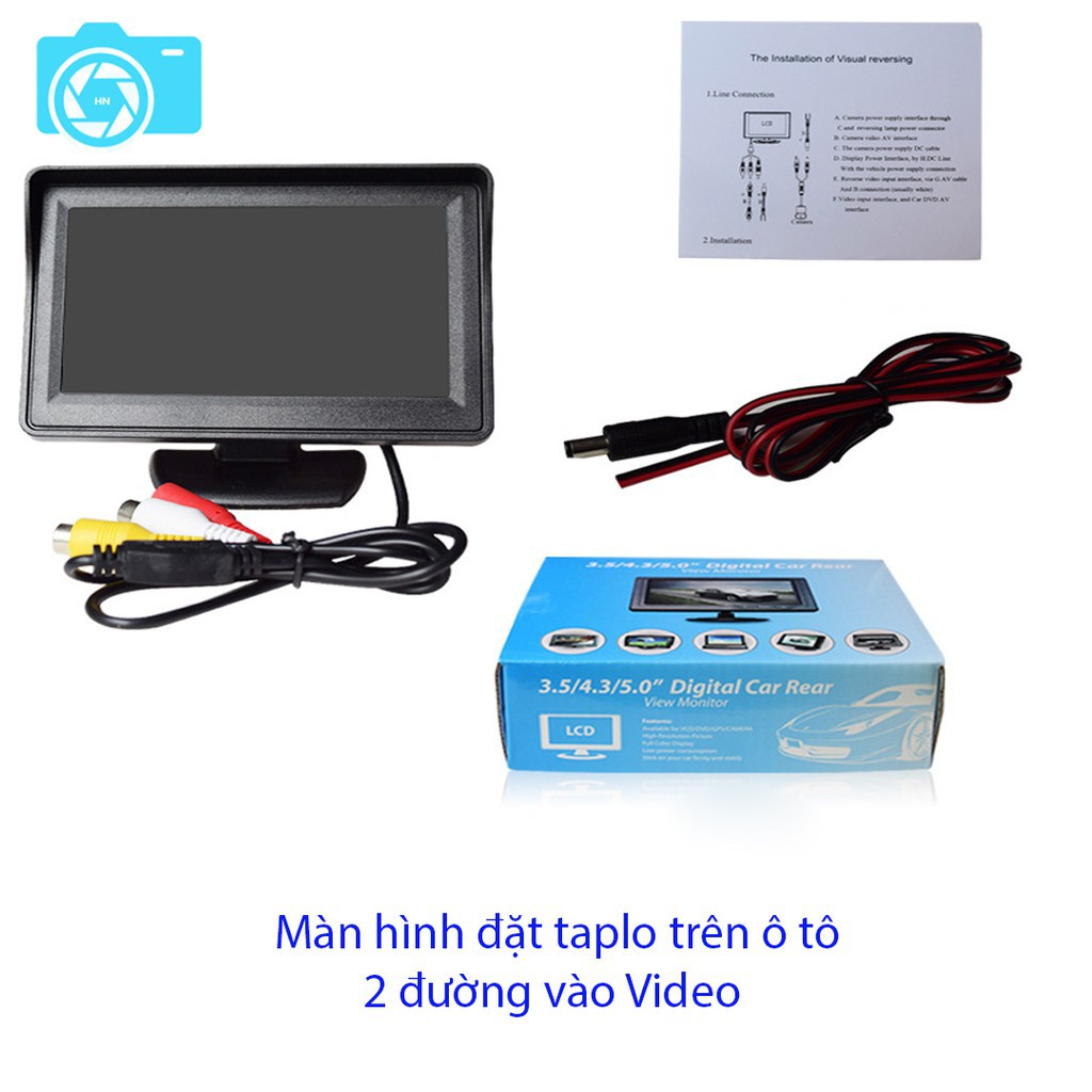 MÀN HÌNH TAPLO 5 INCH HIỂN THỊ CAMERA CHO Ô TÔ, BẢO HÀNH 6 THÁNG