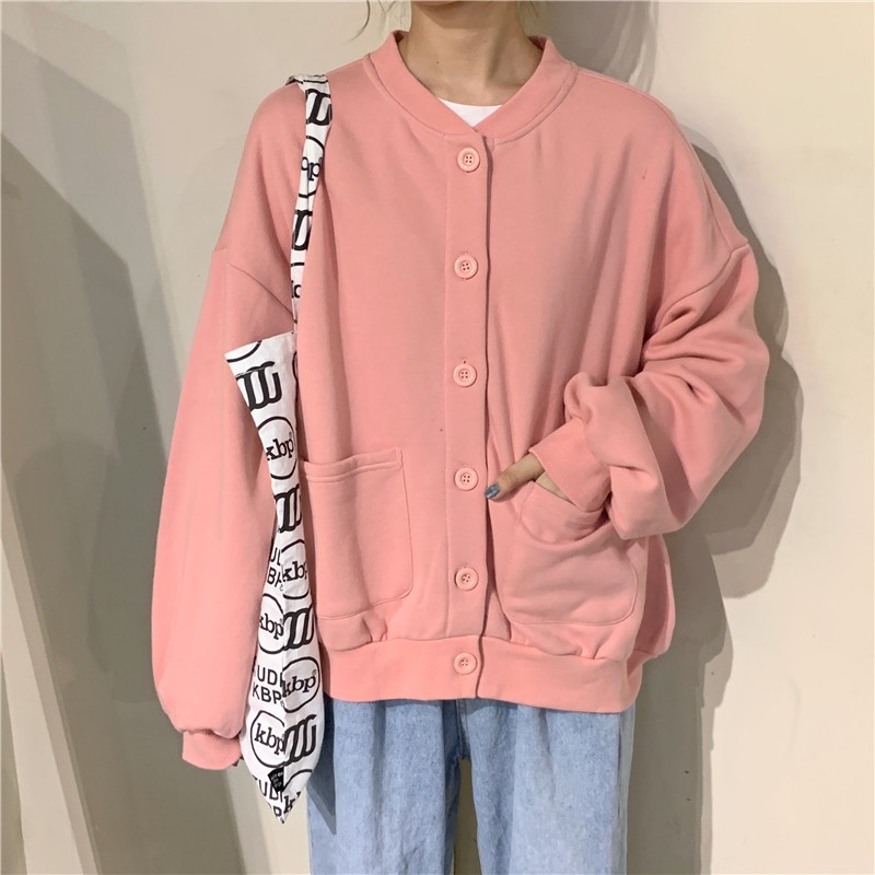 [SẴN] Áo khoác thun nỉ nữ Ulzzang Quảng Châu AKN6