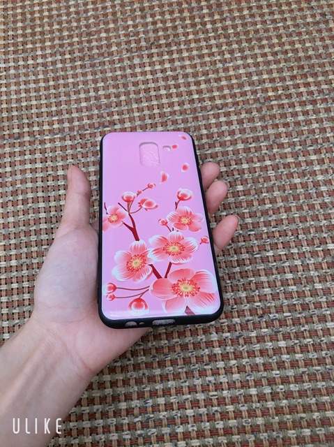 Ốp lưng bóng Hoa đào sam sung J6 (2018)