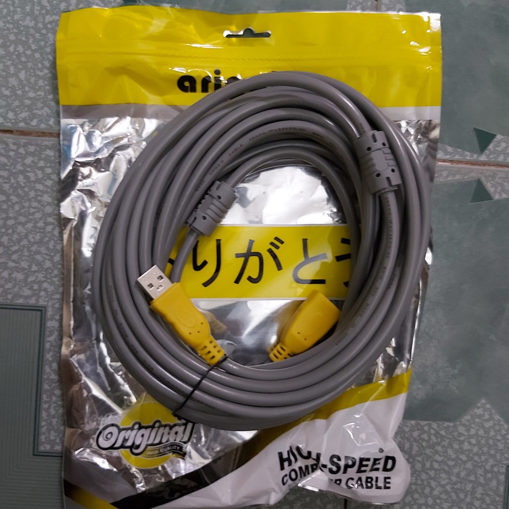 Cáp usb nối dài 10m xanh/ xám[chohanoi102 Shop]