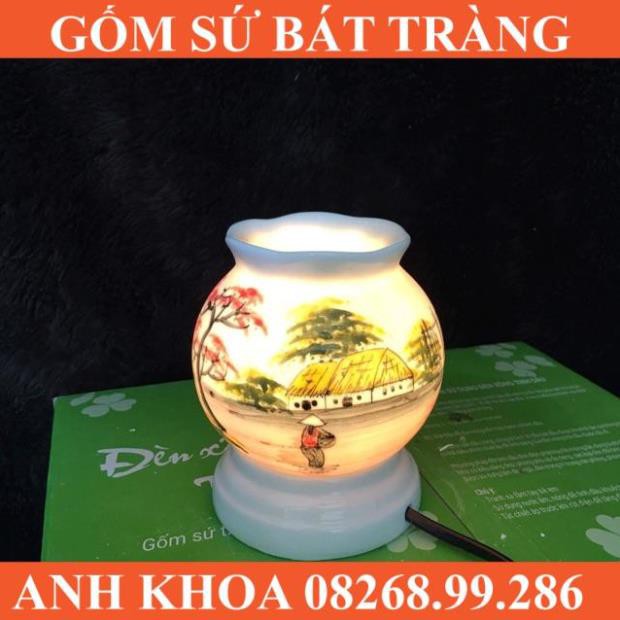 Đèn xông tinh dầu - Gốm sứ Bát Tràng Anh Khoa