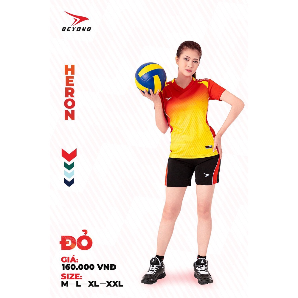 [4 màu] Bộ Quần Áo Thể Thao Nữ Beyono Heron - Đồ Bóng Chuyền cao cấp thiết kế đơn giản độc đáo, trẻ trung, thời thượng