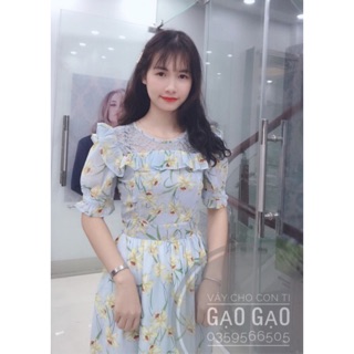 ⚡️SIÊU ĐẸP⚡️ Váy hoa voan cho con bú ti