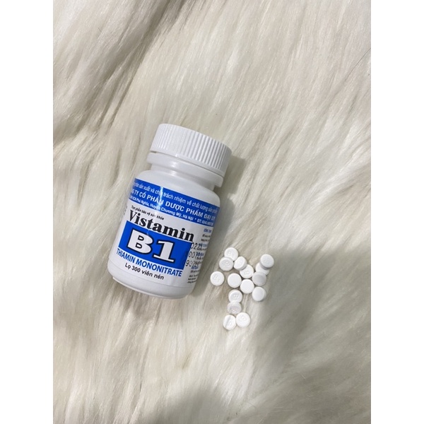 VISTAMIN B1 lọ 300 viên - Bổ sung vitamin B1, cải thiện tình trạng thiếu vitamin nhóm B cho cơ thể