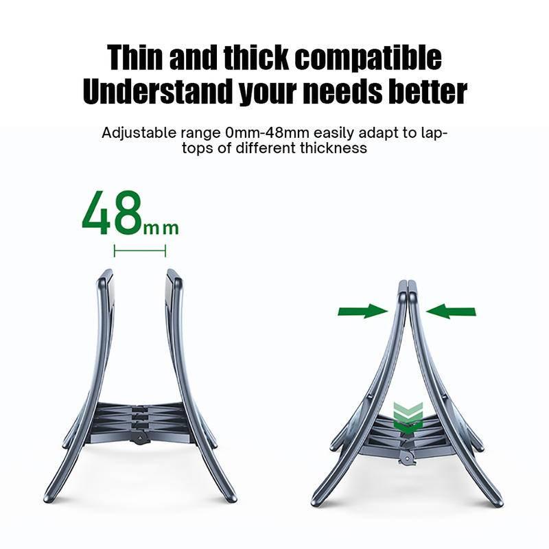 Dllencase Plastic Vertical Laptop Stand  Air/Pro 16 13 15 iPad Gravity adjustment Desktop Holder A121
