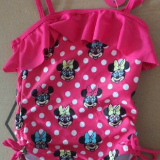 Đồ bơi liền thân bé gái họa tiết mickey xuất dư(dưới 8kg)