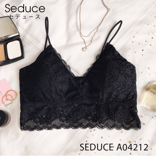 Áo Lót Nữ Ren Mút Mỏng Không Gọng Full Cup Seduce A04212 Bralette