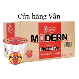 Mì ly Modern lẩu thái tôm thùng 24 ly