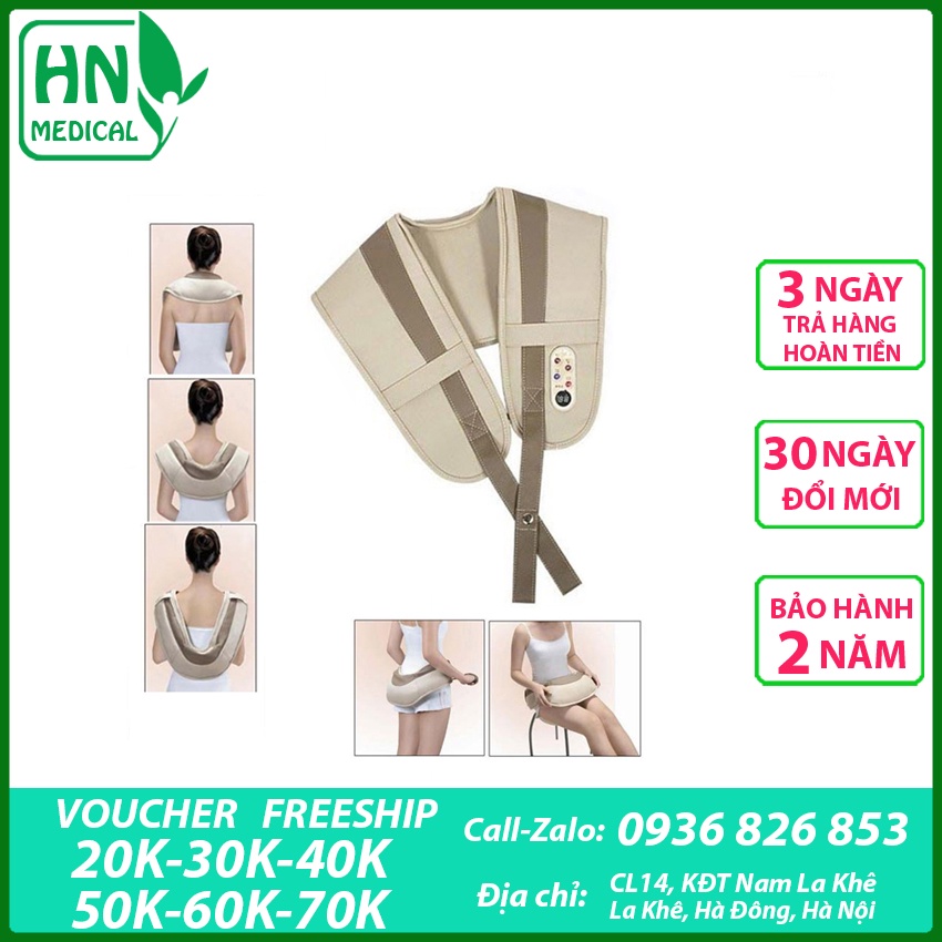 Đai Massage Cổ Vai Gáy Lưng, Đai Mát Xa Đa Năng, Máy Đấm Lưng Nhật Bản - Chính Hãng OSAKA