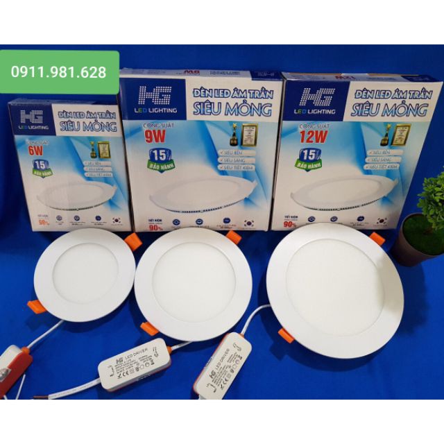 Đèn Âm Trần 12W Siêu Mỏng Phi 150