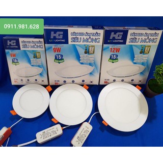 Đèn âm trần 12w siêu mỏng phi 150