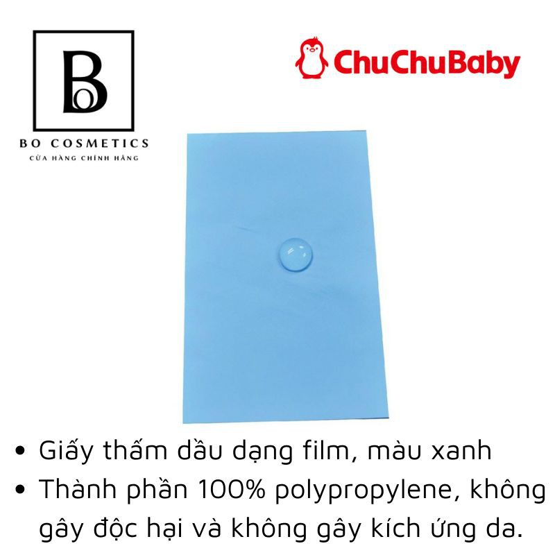 Giấy Thấm Dầu CHUCHU BABY Oil Blotting Film [Nhật Bản] 70 Tờ