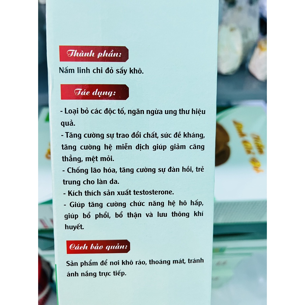 Nấm Linh Chi Đỏ Việt Nam Loại 500gr  giá 349k