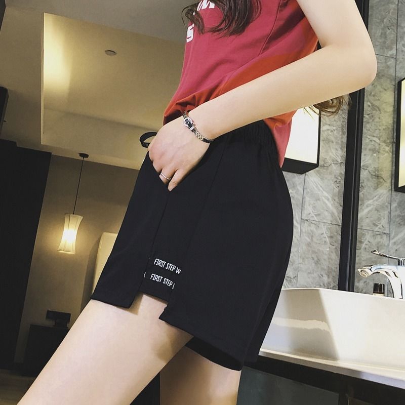 Sportswear Shorts Sooc Pipe Simple Sportswear High Waist Plus Size A Word Linen Wide Leg