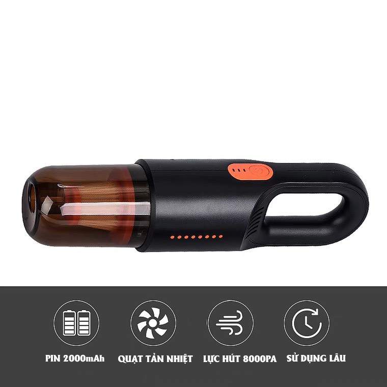 Máy hút bụi không dây cầm tay VACUUM, công suất 200W- Hút sạch mọi vị trí, vô cùng tiện lợi | BigBuy360 - bigbuy360.vn