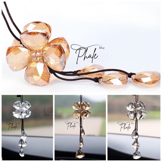 Dây Treo Pha Lê Hình Cỏ 4 Lá Dùng trang Trí Xe Ôtô