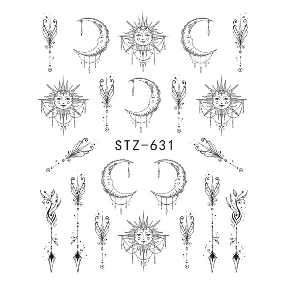 1 Nhãn Dán Trang Trí Móng Tay Họa Tiết Hoa