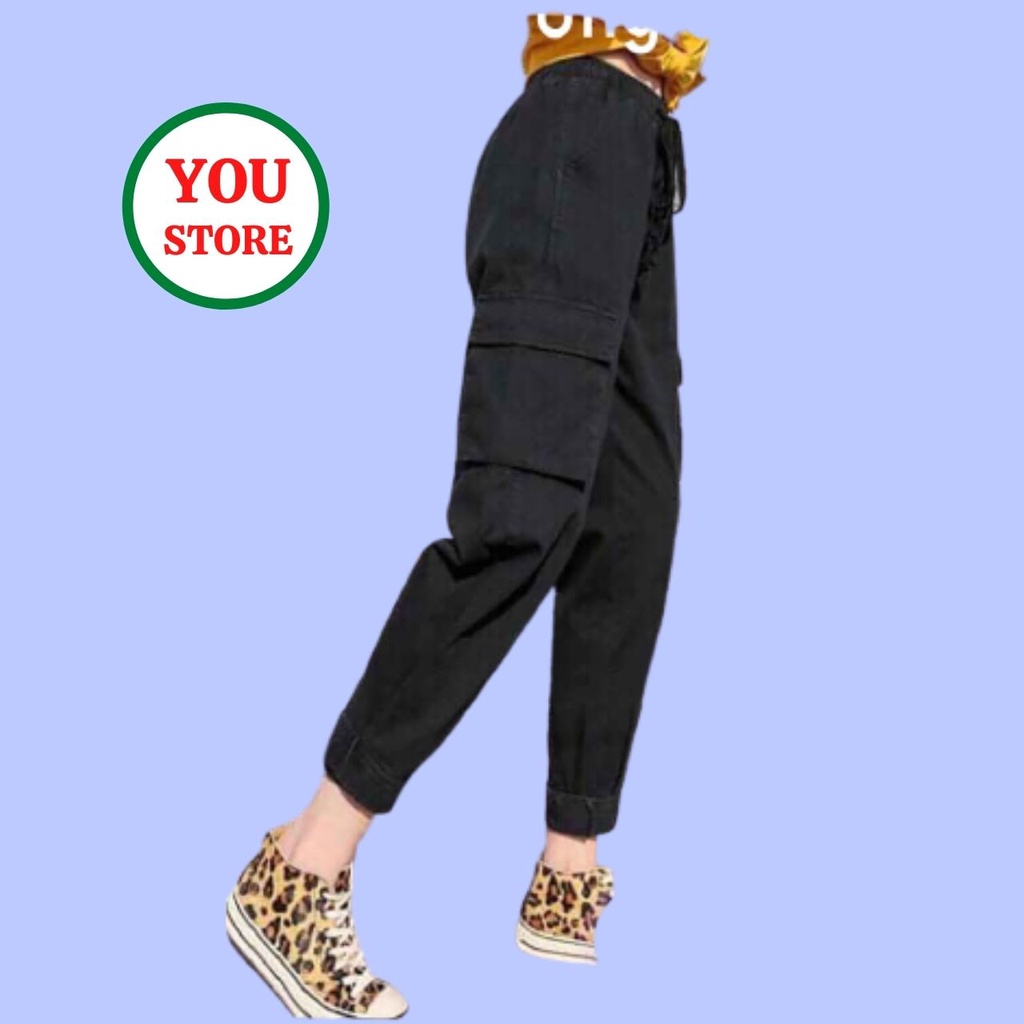 Quần Nữ 2 Túi Trước Giả Jean Có Bo Chân Chất Đẹp Mã 013 You Store