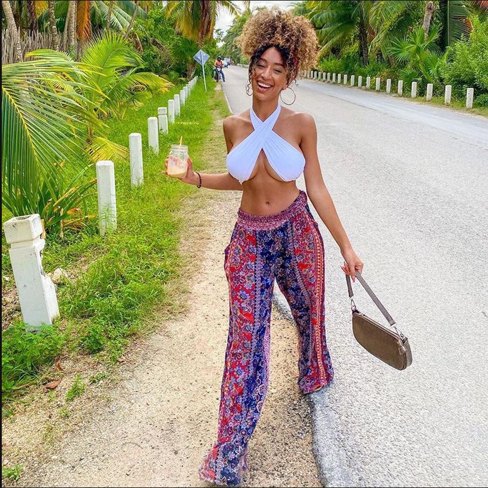 Bsuns Criss Chéo Cami Quấn Dây Sexy