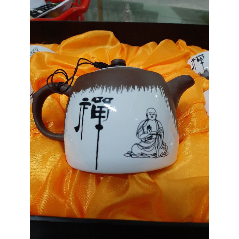 Bộ ấm chén trà đạo Phật Thiền cao cấp(không khay)