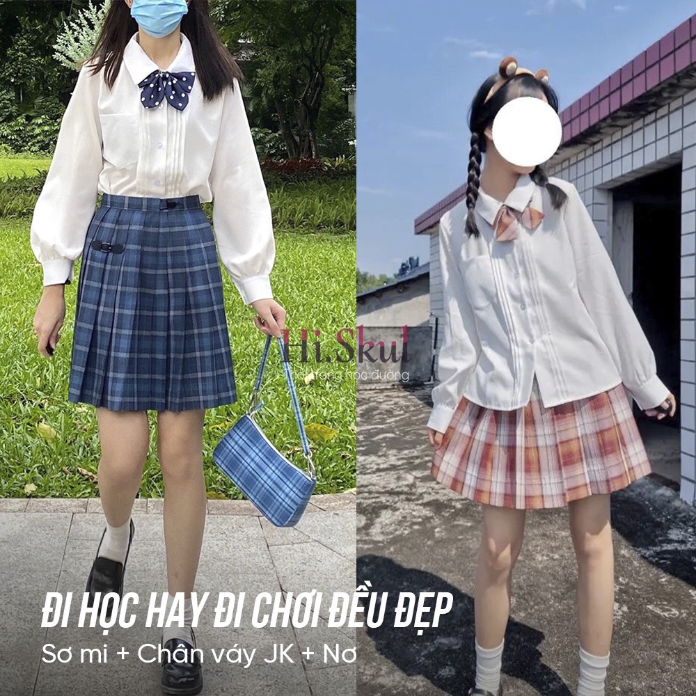 Áo sơ mi dài tay phong cách JK Nhật Bản kiểu dáng học sinh dễ thương A00030