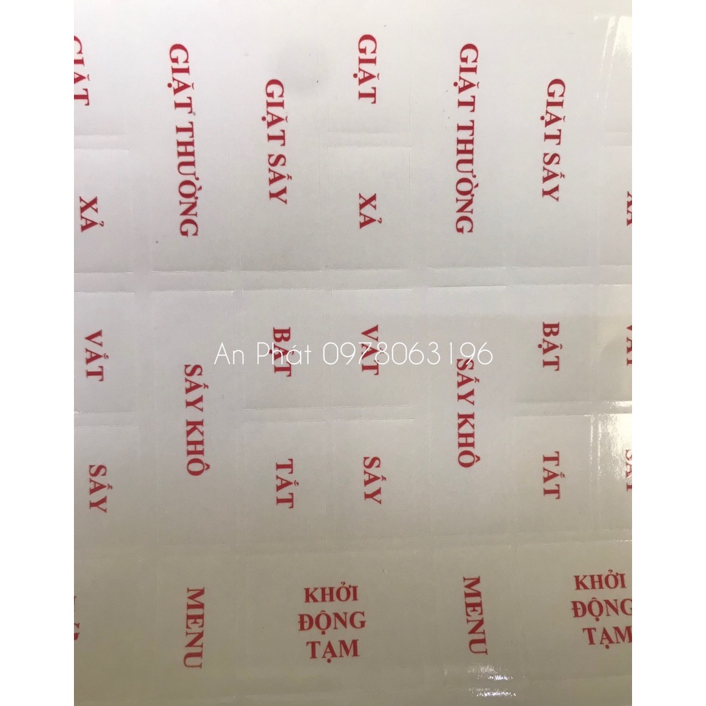 Tem dán hướng dấn sử dụng Tiếng Việt máy lọc không khí, nồi cơm, máy giặt, hút ẩm, cảnh báo điện 100V cho máy nhật Bản