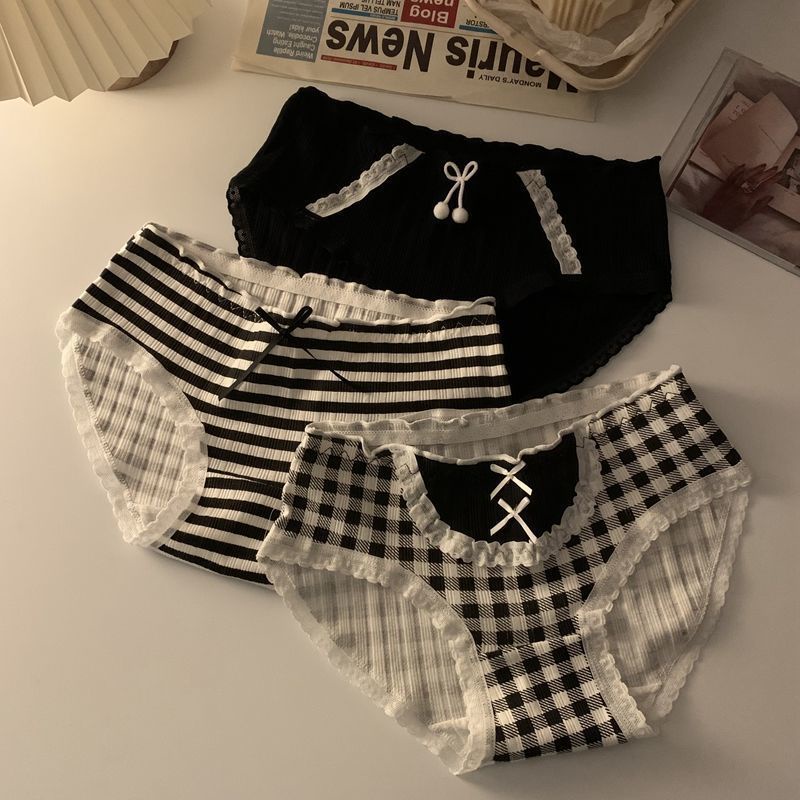 Quần Lót Cotton Không Đường May Kháng Khuẩn Dễ Thương Phong Cách Nhật Bản