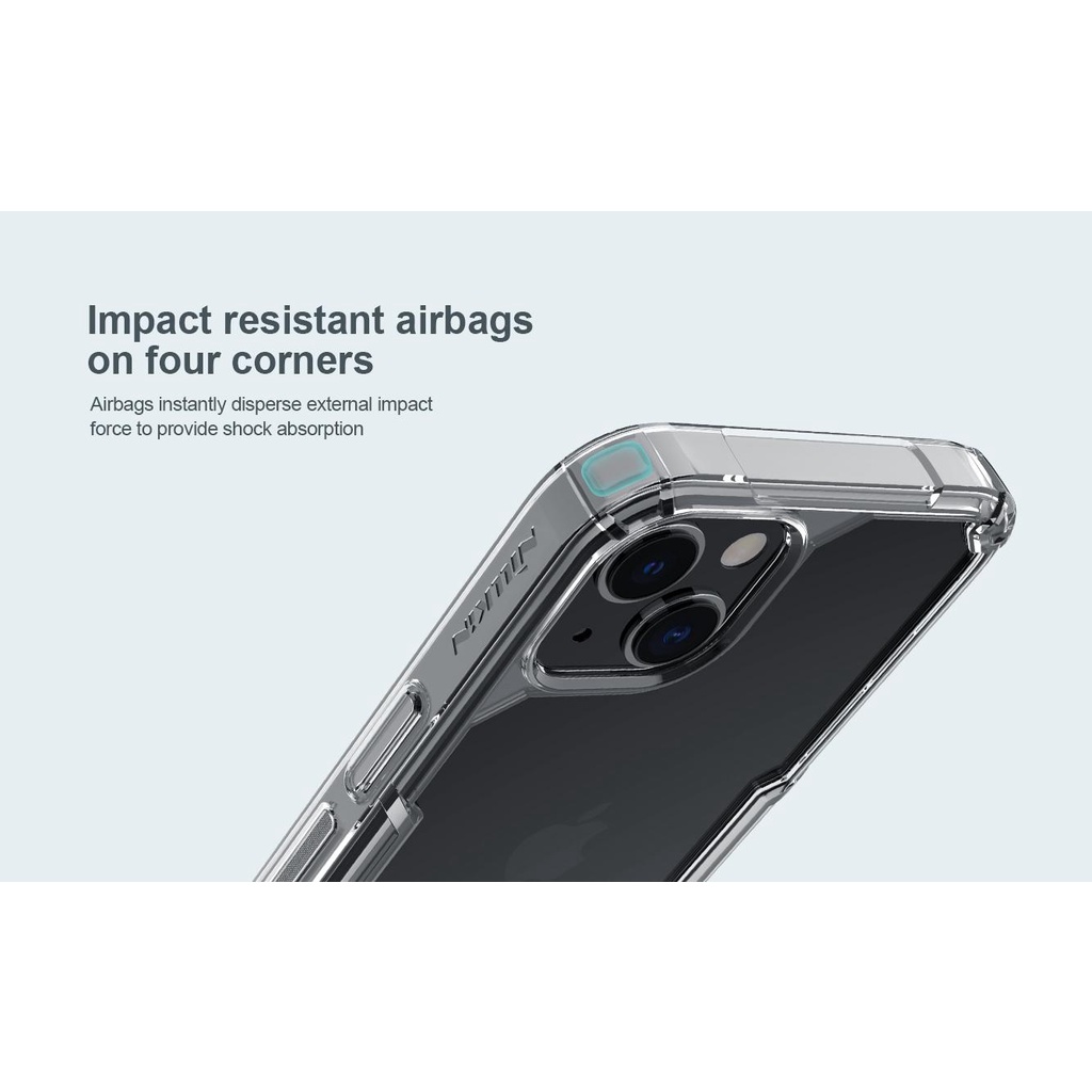 Ốp Lưng Silicon Nillkin Trong Suốt Cho iPhone 13, iPhone 13 Mini, Ốp Lưng Chống Sốc iPhone 13 Series , Filo Shop