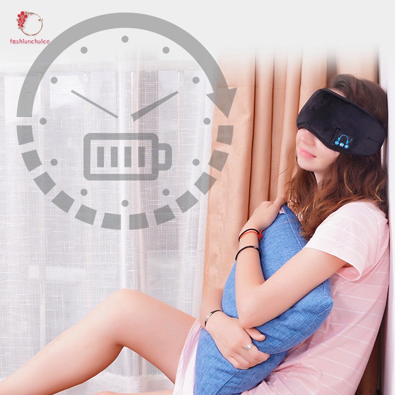 Băng Bịt Mắt Ngủ Có Nhạc Kết Nối Bluetooth 5.0 Thiết Kế Tiện Dụng Khi Đi Du Lịch