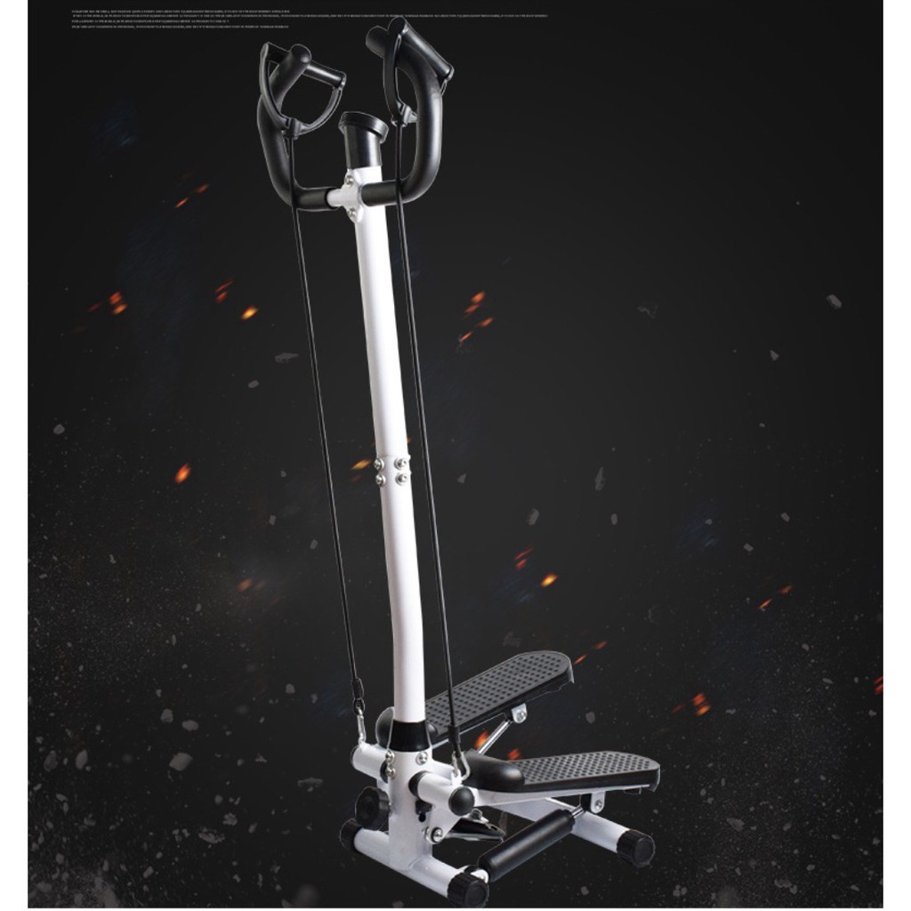 💯  Máy chạy bộ tại chỗ tạo cơ thể săn chắc FitnessHome có tay vịn và dây - Euro Outlet