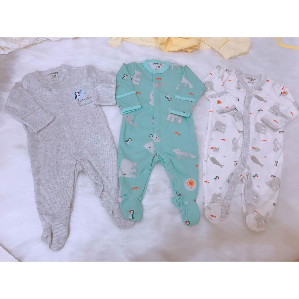 Set 3 body thu đông cho bé