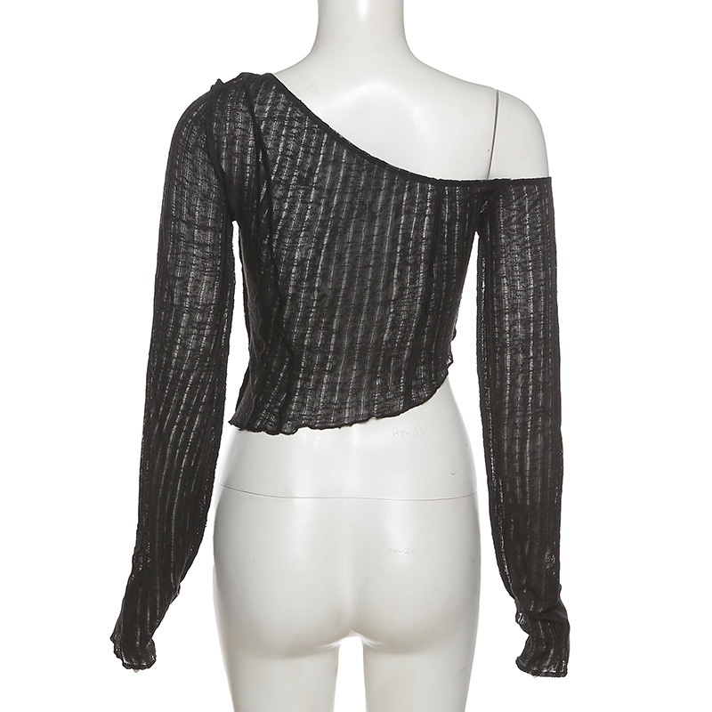 DUNEA Áo thun tay dài dáng rộng thiết kế độc đáo thời trang cho nữ