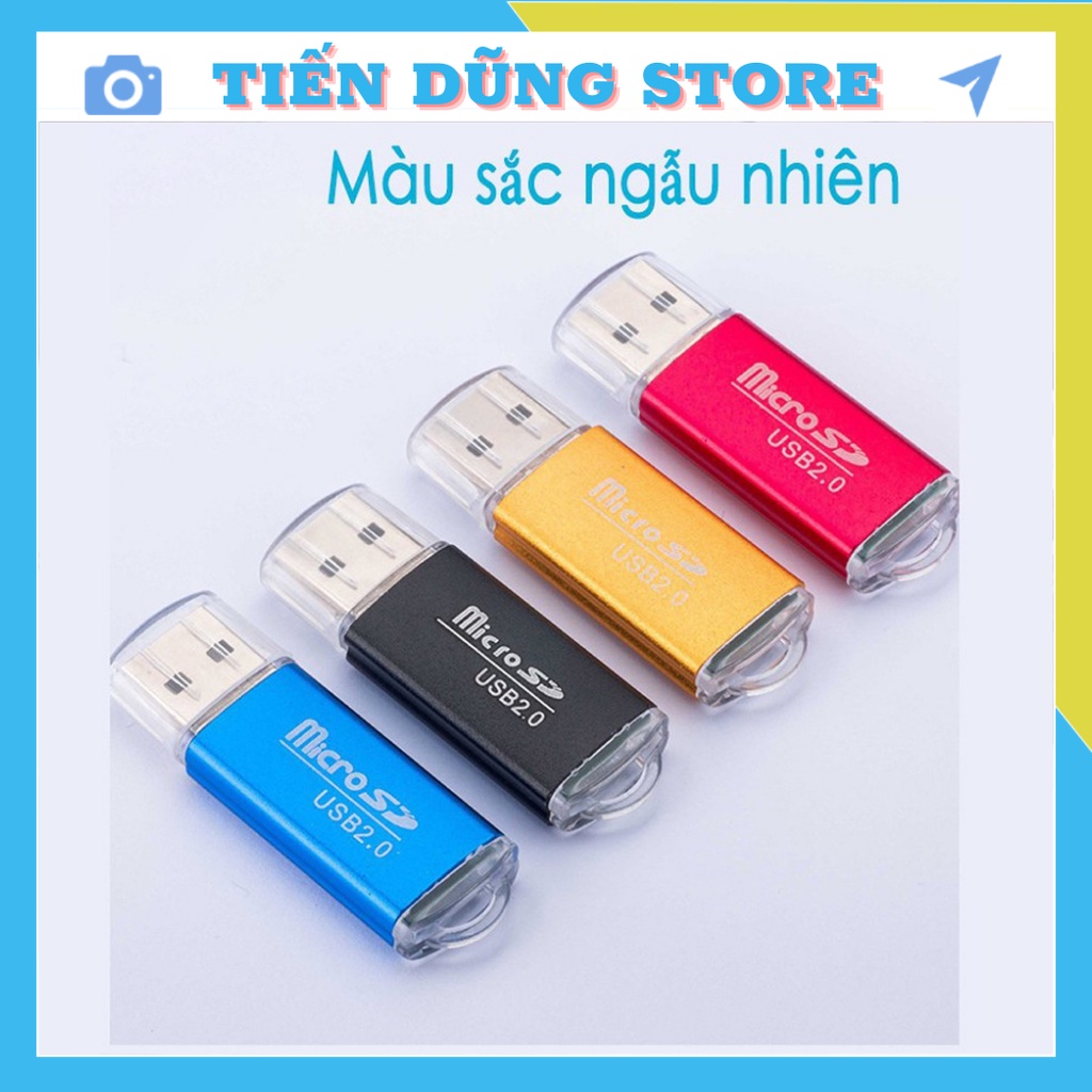 Đầu Lọc Thẻ Nhớ - Đầu Đọc Thẻ Nhớ MicroSD Loại Vỏ Nhôm Chất Lượng Cao