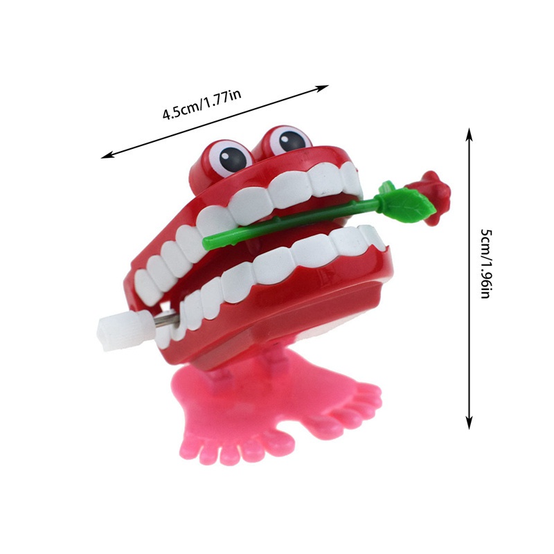 Đồ chơi lên dây cót hình hàm răng dễ thương cho bé