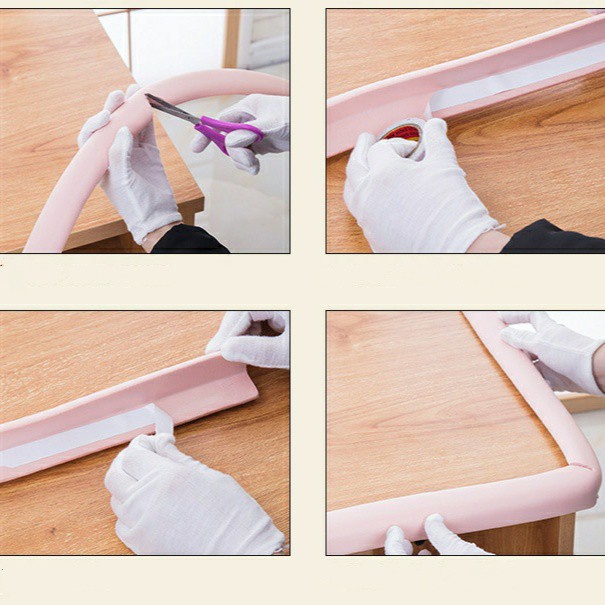 SG - Cuộn xốp bọc cạnh bàn hình chữ L dài 2m, loại dày bảo vệ an toàn cho bé