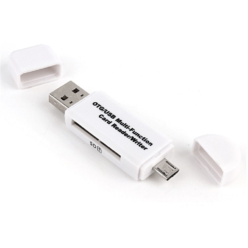 Đầu Đọc Thẻ Nhớ Micro Usb Otg Sang Usb 2.0 Cho Điện Thoại Android / Máy Tính Bảng