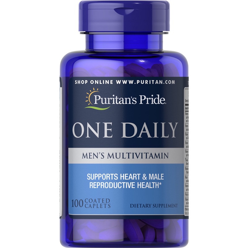 🔥Vitamin tổng hợp nam/nữ Puritan's Pride One Daily Men's/Women's Multivitamin 100 viên uống 1 viên/ngày