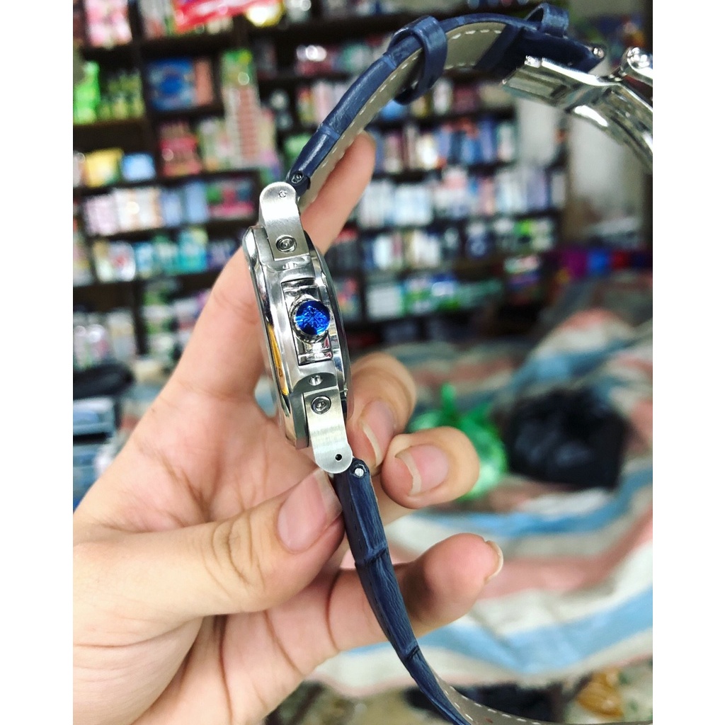 ĐỒNG HỒ NAM AUTOMATIC NAUTILUS MẶT TRĂNG DÂY DA + THẺ BẢO HÀNH