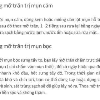 MỠ TRĂN THẢO Dược có đến 999 công
