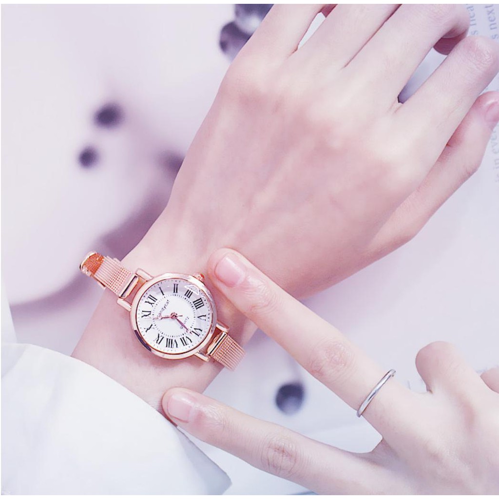 DHD239 ĐỒNG HỒ NỮ DÂY LƯỚI NHUYỄN CANDY CAT 239 LA MÃ PHONG CÁCH THỜI TRANG HÀN QUỐC | BigBuy360 - bigbuy360.vn
