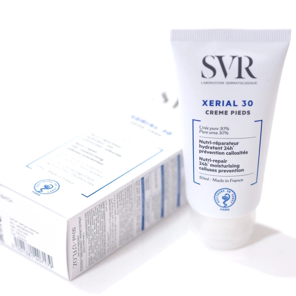 Kem dưỡng dành cho da rất khô và nứt nẻ ở bàn chân SVR XERIAL 30 Creme Pieds 50ml