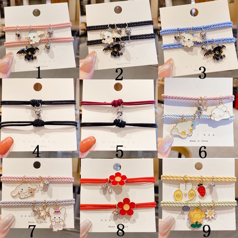  Set 2 Vòng Tay Cặp Đôi Hít Nam Châm Nhiều Kiểu Xinh Xắn | BigBuy360 - bigbuy360.vn