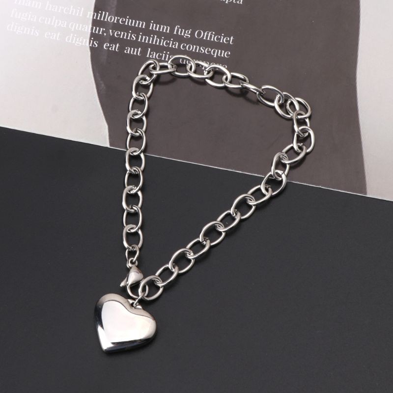 Vòng tay dây xích bằng thép không gỉ phối mắc xích thời trang