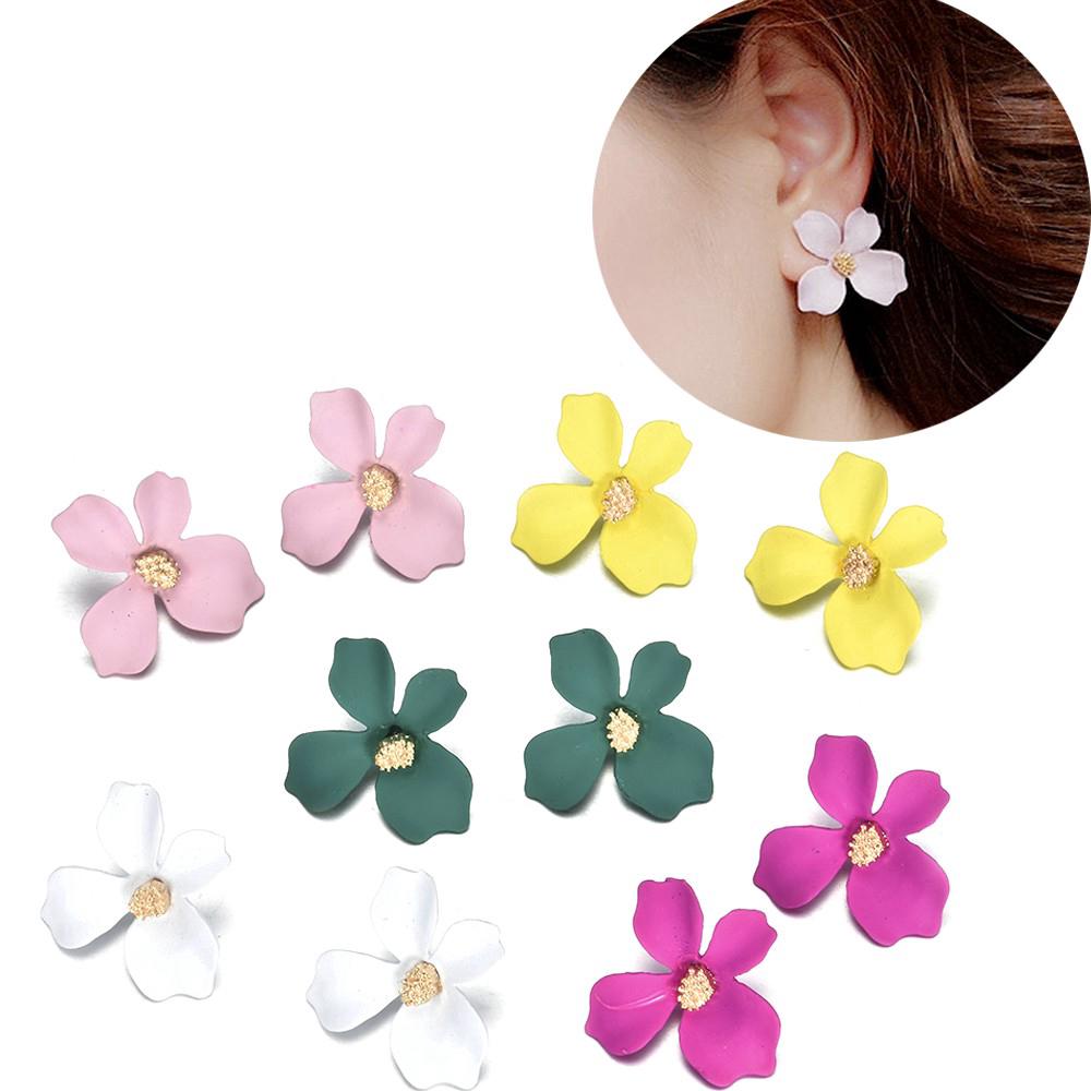 Bông Tai Mặt Hình Hoa Phong Cách Boho Thời Trang Thanh Lịch Dành Cho Nữ