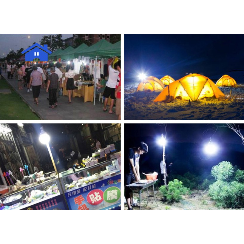 Đèn Tích Điện Năng Lượng Mặt Trời 80W Siêu Sáng Chồng Thấm Nước BẢO HÀNH 1 NĂM