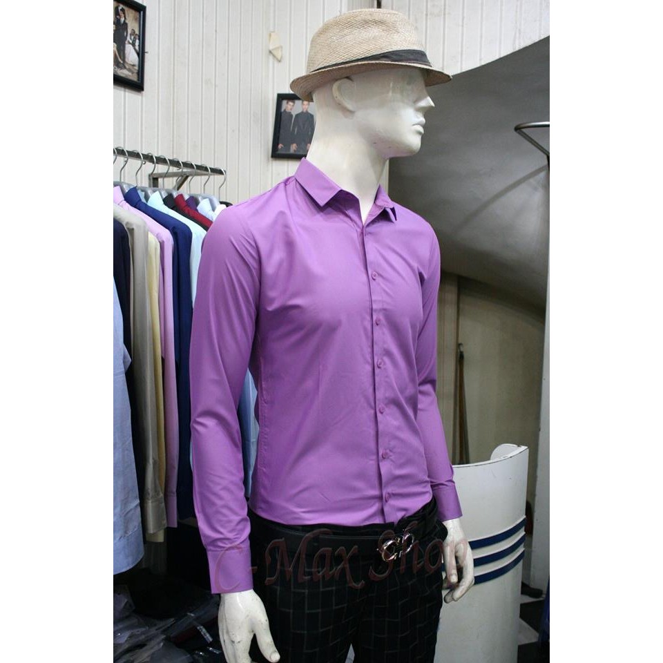 Áo sơ mi MR. Simple tím hoa cà