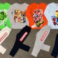 Bộ cotton dài tay bé trai MARVEL