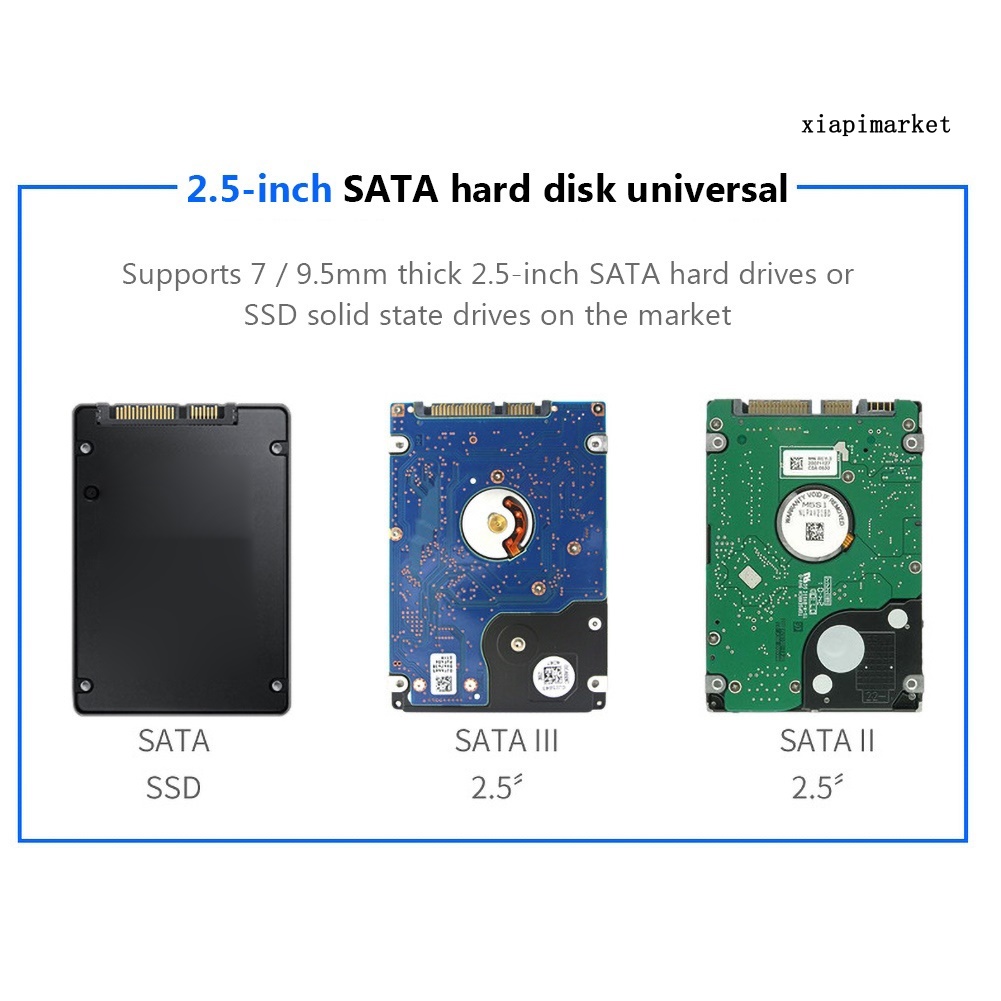 Hộp Đựng Ổ Cứng Ngoài 2.5 Inch Usb 3.0 Sata Ssd Dành Cho Laptop