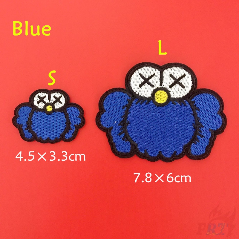 Miếng thêu trang trí quần áo họa tiết Sesame Street /KAWS S-3
